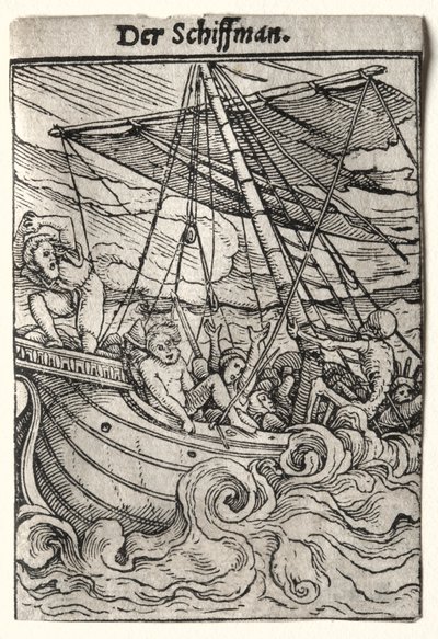 Dans van de Dood: De Zeeman, ca. 1526 door Hans Holbein