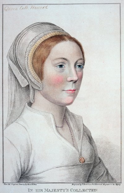 Portret van Catherine Howard (1520-42) door Hans Holbein der Jüngere