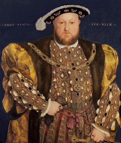 Portret van Hendrik VIII (1491-1547) op 49-jarige leeftijd, 1540 door Hans Holbein der Jüngere