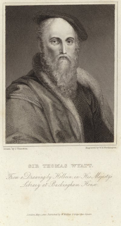 Portret van Sir Thomas Wyatt door Hans Holbein der Jüngere