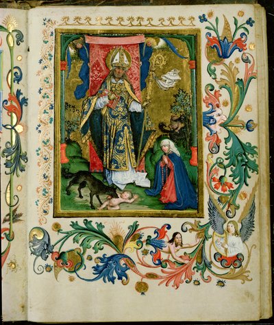 St. Augustinus met de Maagd en Kind door Hans Holbein der Jüngere