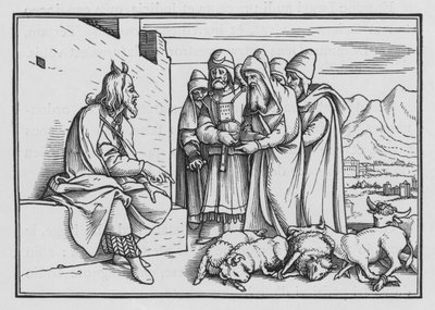 Een profeet zal opstaan zoals Mozes, Deuteronomium XVIII, 15 door Hans Holbein der Jüngere