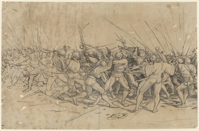 Slagveld, c.1524 door Hans Holbein the Younger