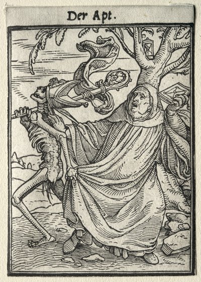 Dans van de dood: De abt door Hans Holbein the Younger