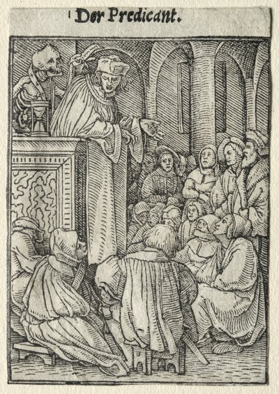 Dans van de dood: De prediker door Hans Holbein the Younger