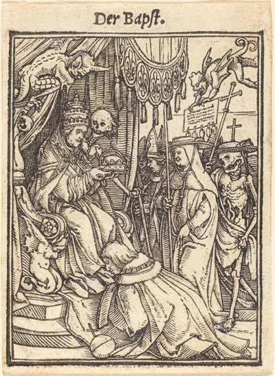 De Paus door Hans Holbein der Jüngere
