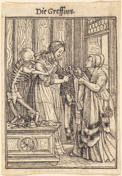 De gravin door Hans Holbein the Younger