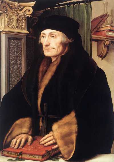 Erasmus door Hans Holbein the Younger