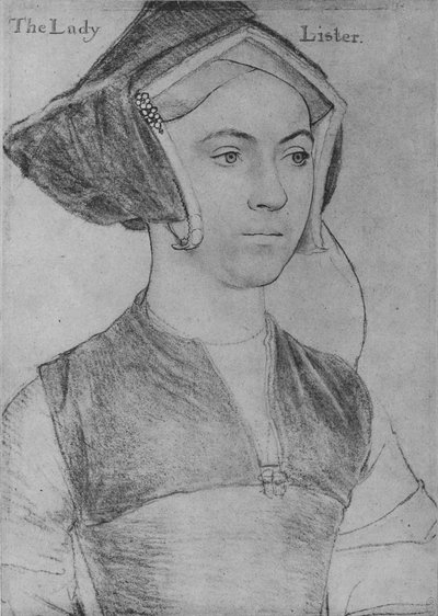 Jane, Lady Lister, ca. 1532-1543 door Hans Holbein der Jüngere