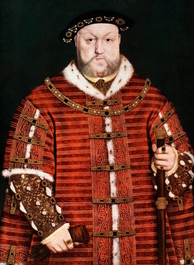 Koning Hendrik VIII, 1542-1550 door Hans Holbein der Jüngere