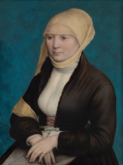 Portret van een Vrouw uit Zuid-Duitsland door Hans Holbein der Jüngere