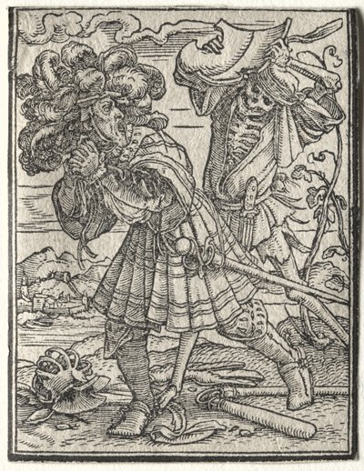 De dans van de dood: De graaf door Hans Holbein the Younger