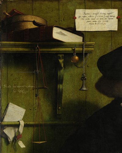 De koopman Georg Gisze (detail), 1532 door Hans Holbein der Jüngere