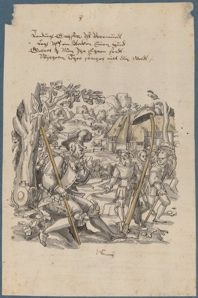 Wilhelm Tell Weigert de Hoed van Gouverneur Gessler te Eren door Hans Kaspar Lang the Elder