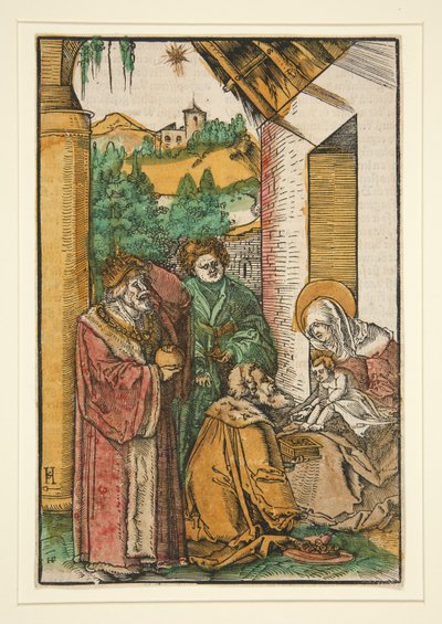 Aanbidding der Wijzen door Hans Leonard Schaufelein