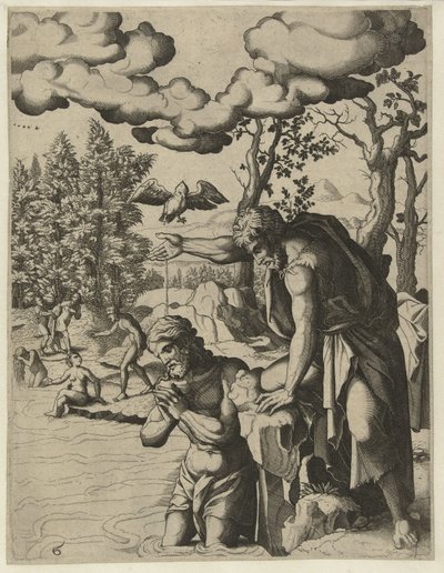 Doop van Christus door Hans Liefrinck (I) (attributed to)