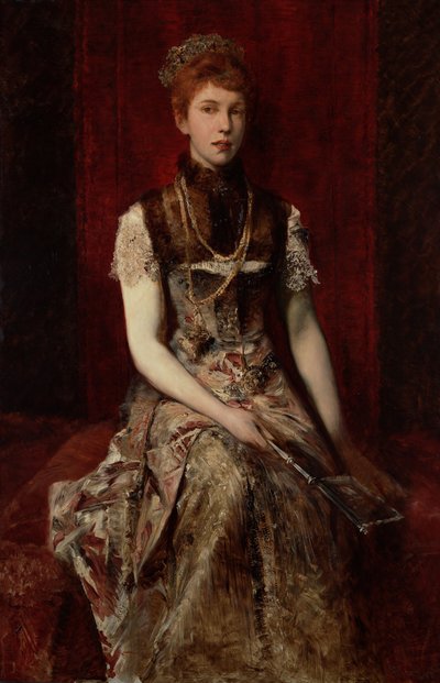 Portret van Dora Fournier-Gabillon, ca. 1879 door Hans Makart