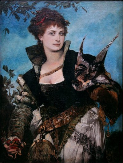 De valkenares door Hans Makart