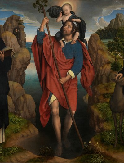 Detail (Drieluik van Willem Moreel) door Hans Memling