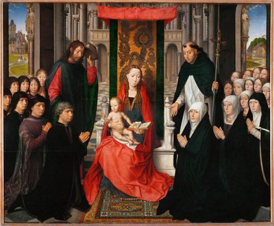 De Maagd van Jacques Floreins - Madonna met kind ... door Hans Memling