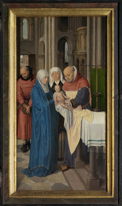 Rechter paneel van het Drieluik van Jan Floreins door Hans Memling