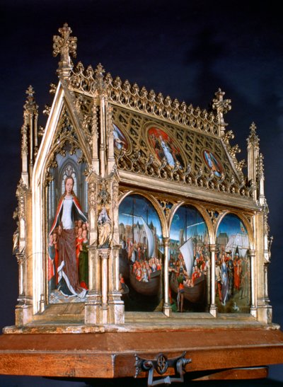 St. Ursula-schrijn, St. Ursula en de Heilige Maagden, 1489 door Hans Memling