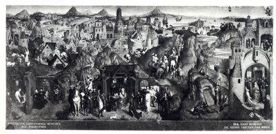 De Zeven Vreugden van de Maagd, 1480 door Hans Memling
