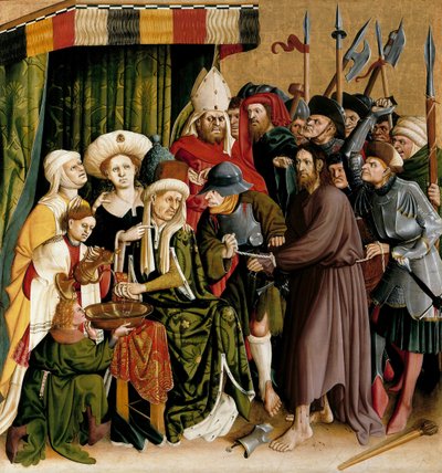 Christus voor Pilatus. De vleugels van het Wurzach-altaar door Hans Multscher