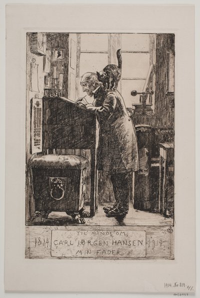Portret van mijn vader door Hans Nikolaj Hansen