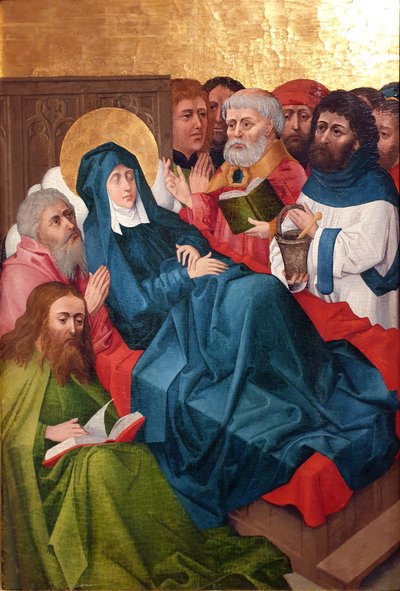 De dood van Maria door Hans Pleydenwurff