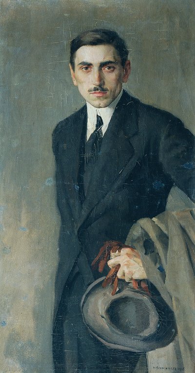 De schilder Fritz Zerritsch door Hans Schachinger