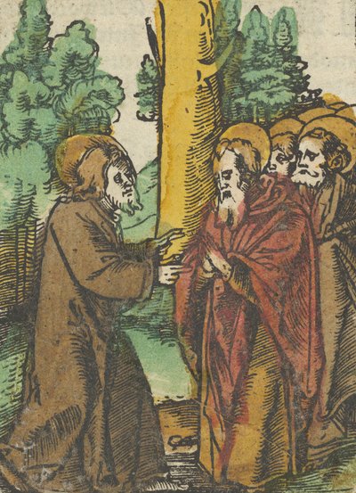 Christus Onderwijst de Discipelen, uit Das Plenarium door Hans Schäufelein the Elder