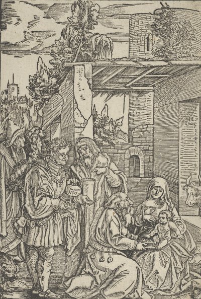 De Aanbidding der Wijzen, uit Ewangeli und Epistel, 1512 door Hans Schäufelein the Elder
