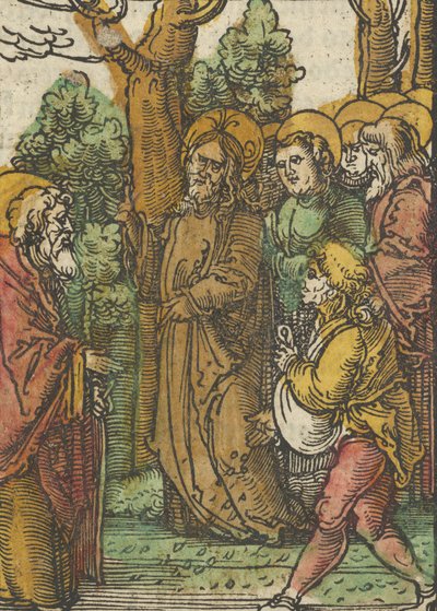 De gelijkenis van de zaaier en het onkruid, uit Das Plenarium door Hans Schäufelein the Elder
