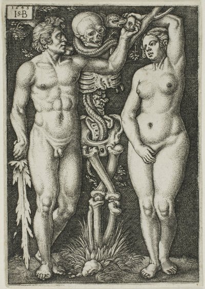 Adam en Eva door Hans Sebald Beham
