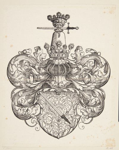 Wapenschild van de familie Kress von Kressenstein door Hans Sebald Beham
