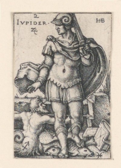 Jupiter, uit De zeven planeten door Hans Sebald Beham