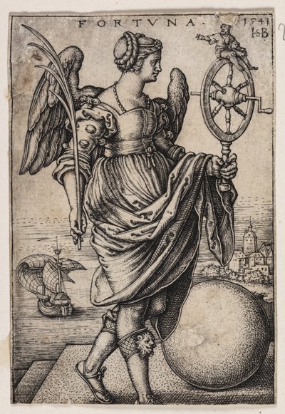 Geluk (Fortuna) door Hans Sebald Beham