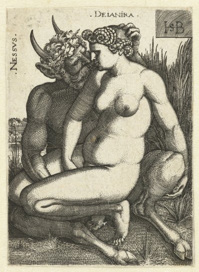 Nessus en Deïanira door Hans Sebald Beham