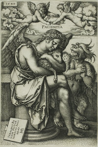 Geduld door Hans Sebald Beham