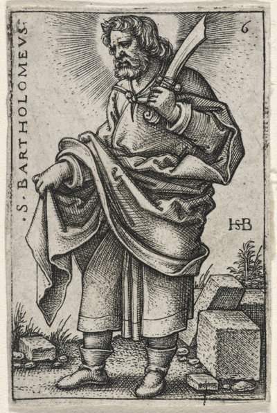 Sint Bartholomeus door Hans Sebald Beham