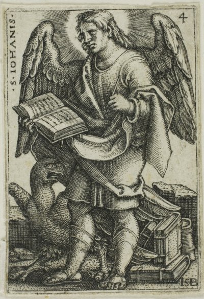 St. Johannes, uit De Vier Evangelisten door Hans Sebald Beham