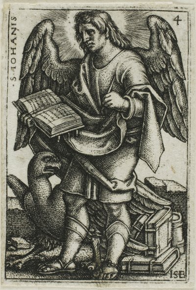 Johannes, uit De vier evangelisten door Hans Sebald Beham