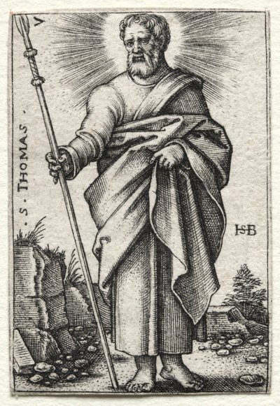 Sint Thomas door Hans Sebald Beham