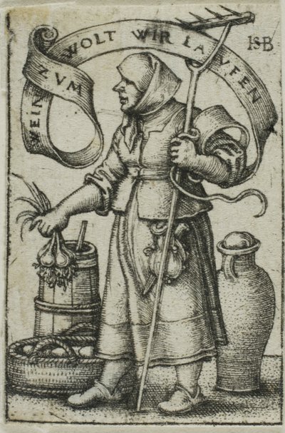 De Marktvrouw door Hans Sebald Beham