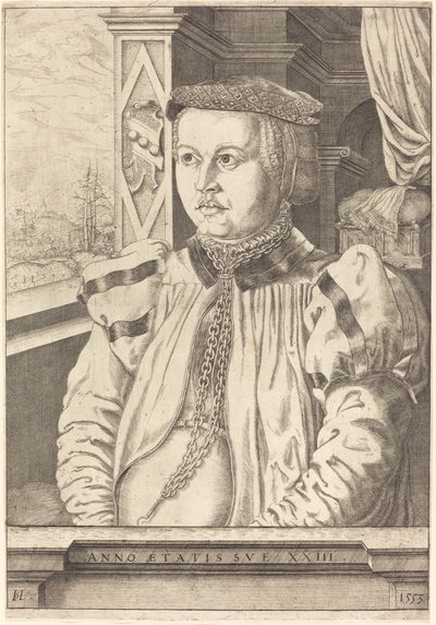 Lady von Eckh geboren Piencsenau door Hans Sebald Lautensack