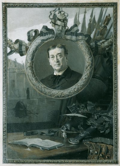 Adolf von Sonnenthal door Hans Temple
