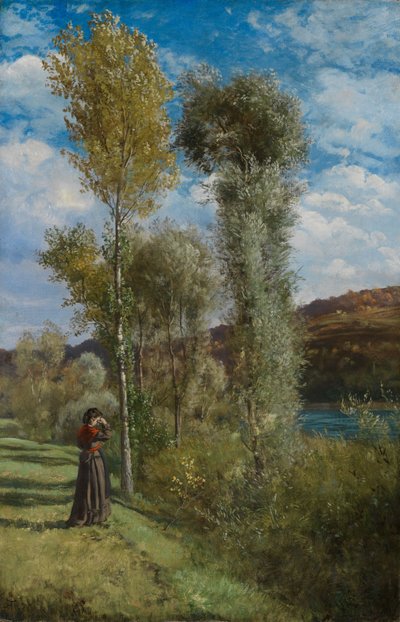 Herfstdag aan de Bovenrijn door Hans Thoma