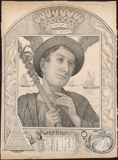 Mercurius door Hans Thoma