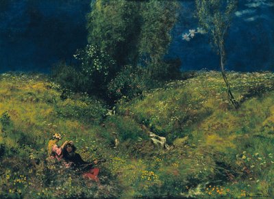 Zomer, 1872 door Hans Thoma